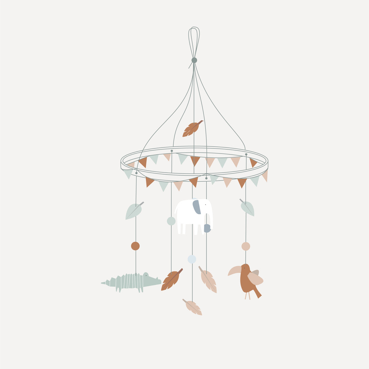 Tierisches Mobile Bastelset