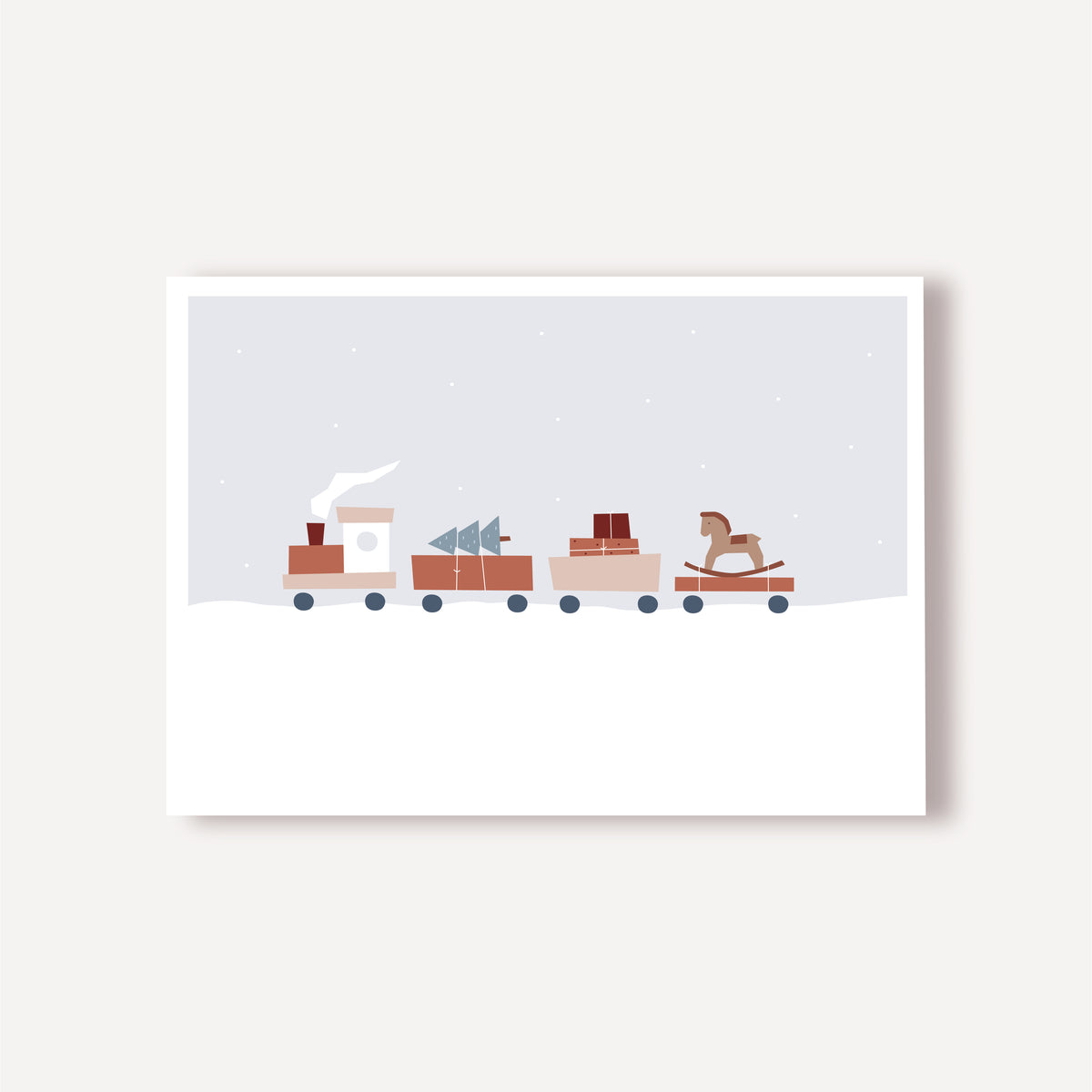 Karte Weihnachtszug