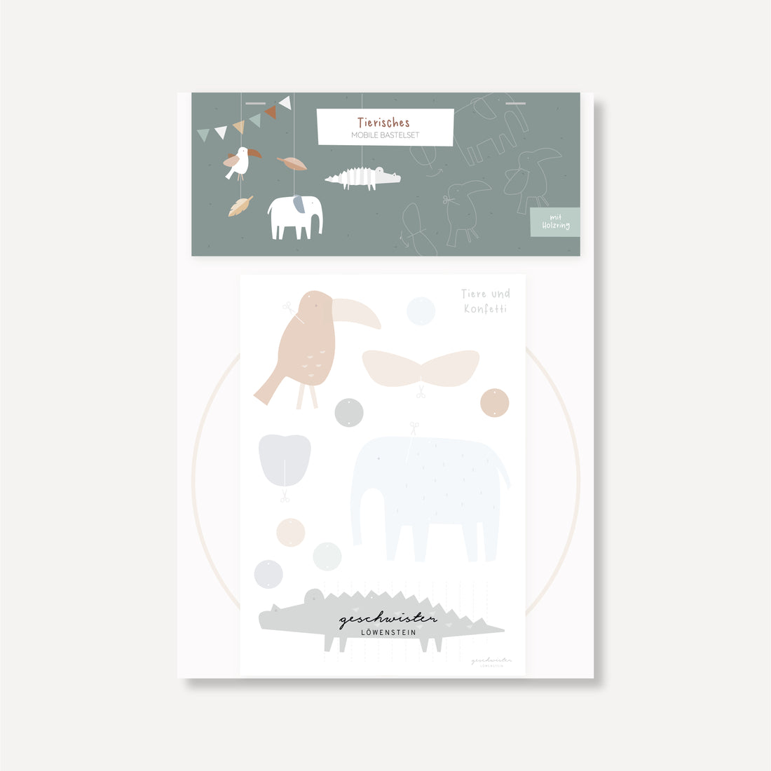 Tierisches Mobile Bastelset