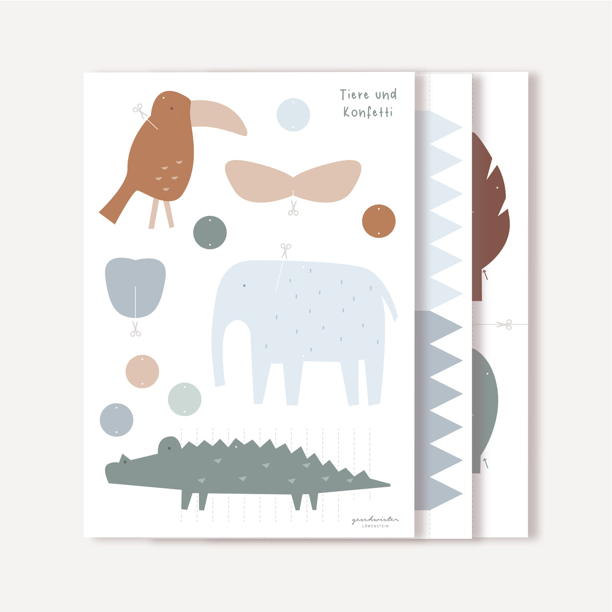 Tierisches Mobile Bastelset