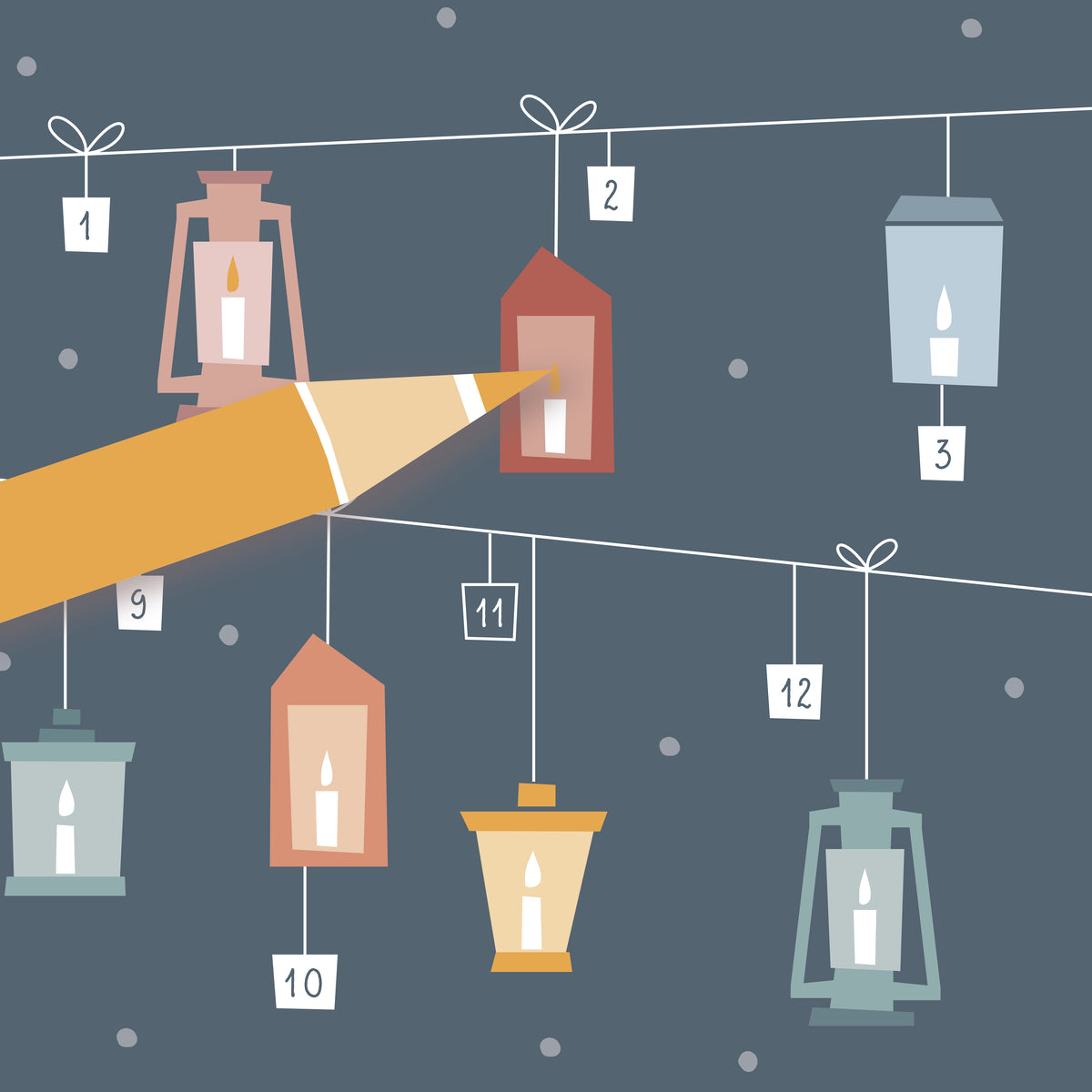 Adventskalender Klappkarte