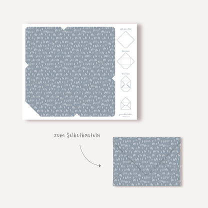 Bastelbogen Briefumschlag